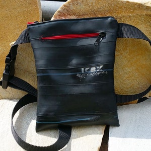 Upcycling Gürteltasche, Hüfttasche, Bauchtasche, HipBag aus Fahrradschlauch - nachhaltig und upcycled