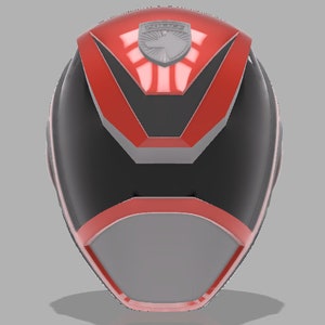 SPD Red Ranger Helmet 3D Model