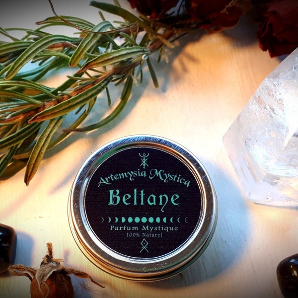 Beltane Mystical Perfume, Solid perfume, natural perfume, ritual perfume, May festival, Wicca, witchy, witch perfume