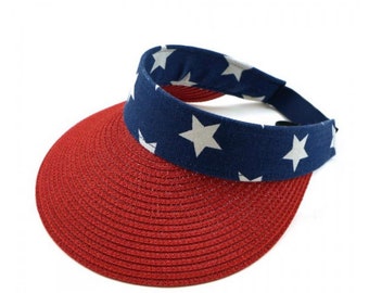 Red white and blue visor Clearance