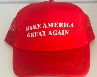Red MAGA Trucker Hat - Adjustable Snapback