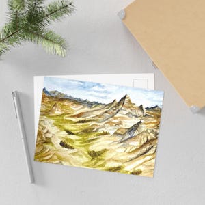 Conjunto de cartões postais de belas artes cênicas, impressões de paisagens em aquarela, saudações inspiradas na natureza, papelaria artística para todas as ocasiões, presente para arte