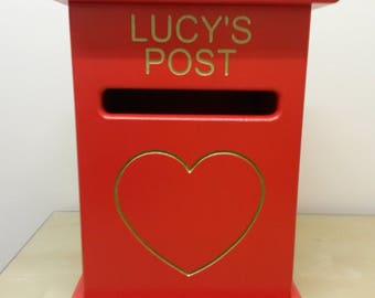 childrens wooden post box