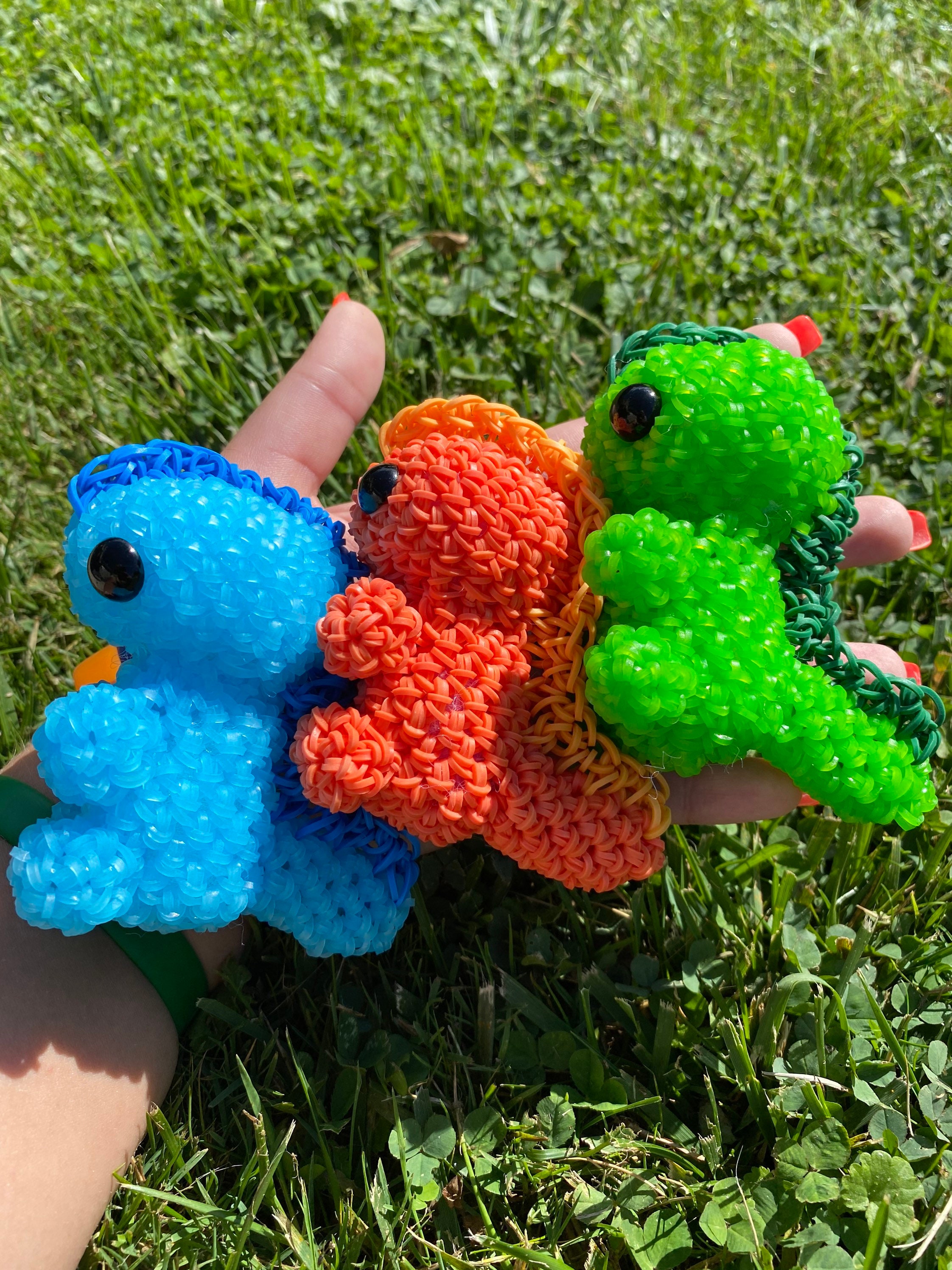 Loomigurumi Dinosaur Rainbow Loom Animal - Etsy Loomigurumi Dinosaur Rainbow Loom Animal - Etsy