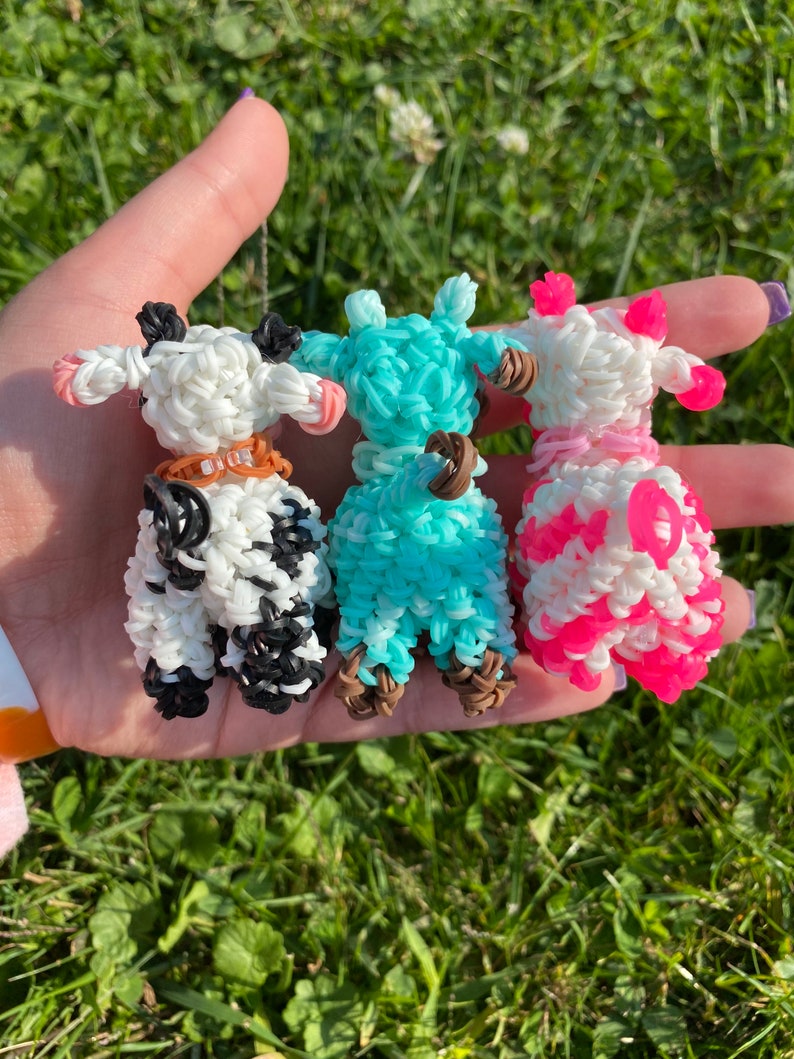 Loomigurumi Baby Cow Rainbow Loom Animal Etsy
