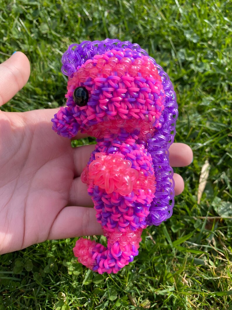 Loomigurumi Seahorse Rainbow Loom Figure Etsy