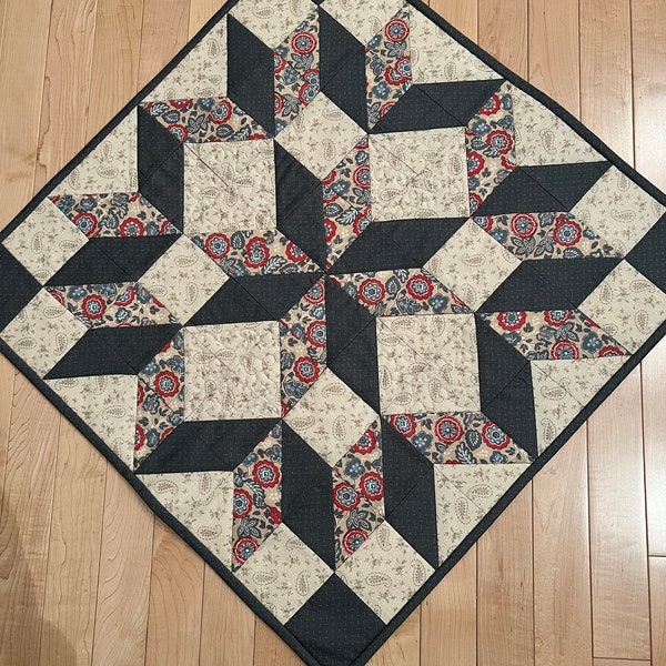 Quilted Carpenter's Star 24" square