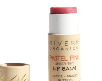 Pastel Pink Vegan Lip Balm