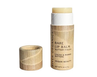 Vegan Bare Lip Balm made with organic cruelty-free ingredients that comes in eco-friendly packaging