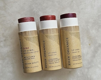 Set of Lip Stains, Vegan Toxic free and sustainable packaging
