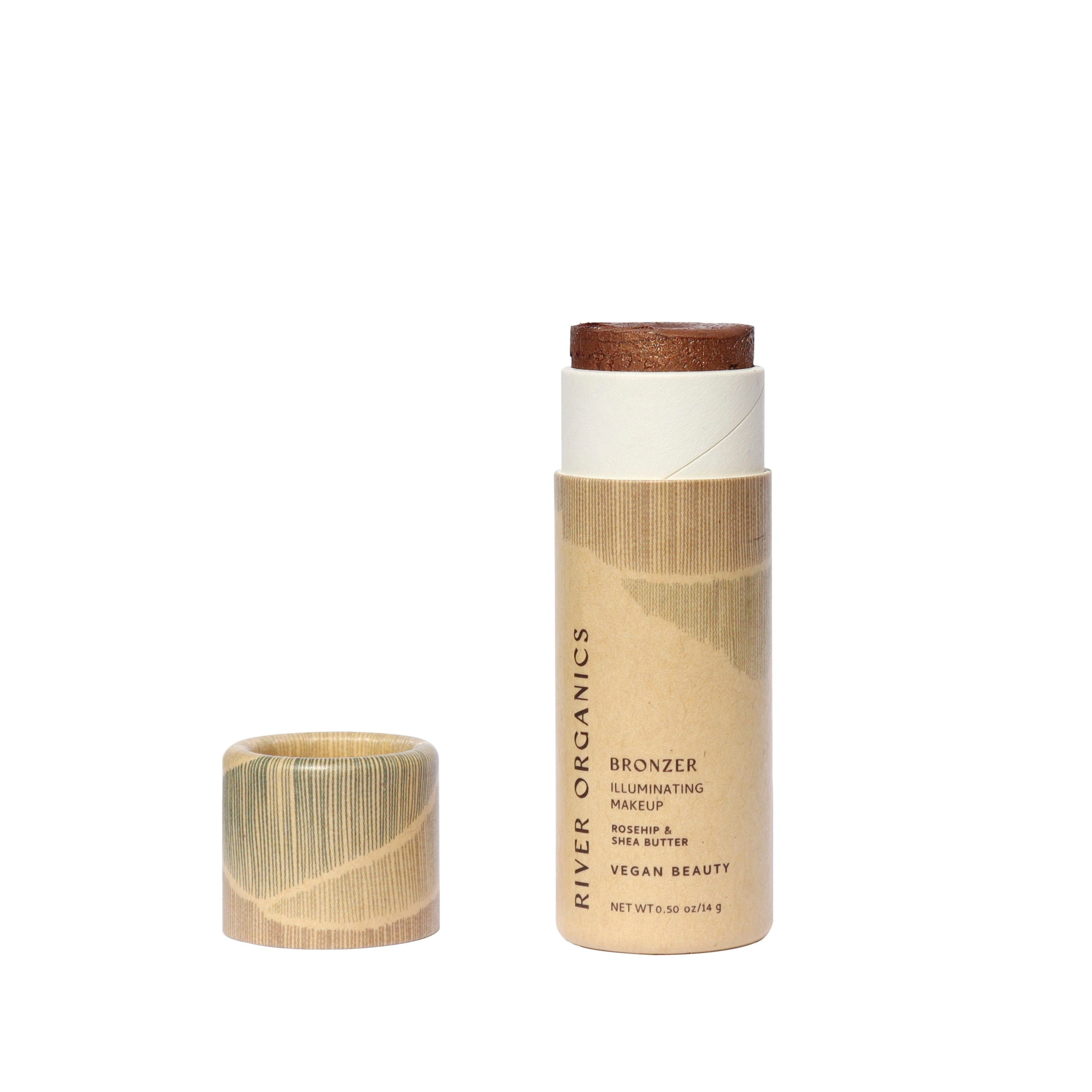 Vegan Bronzer Stick: Shimmery, Hydrating, Plastic-Free