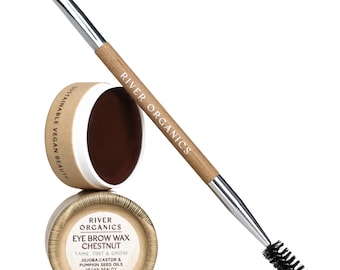 Chestnut Vegan Brow Wax: Gentle Tint, Zero-Waste Packaging
