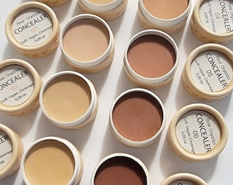 Vegan Cream Concealer, titanium-dioxide free: Organic Moringa Oil, Zero-Waste Packaging