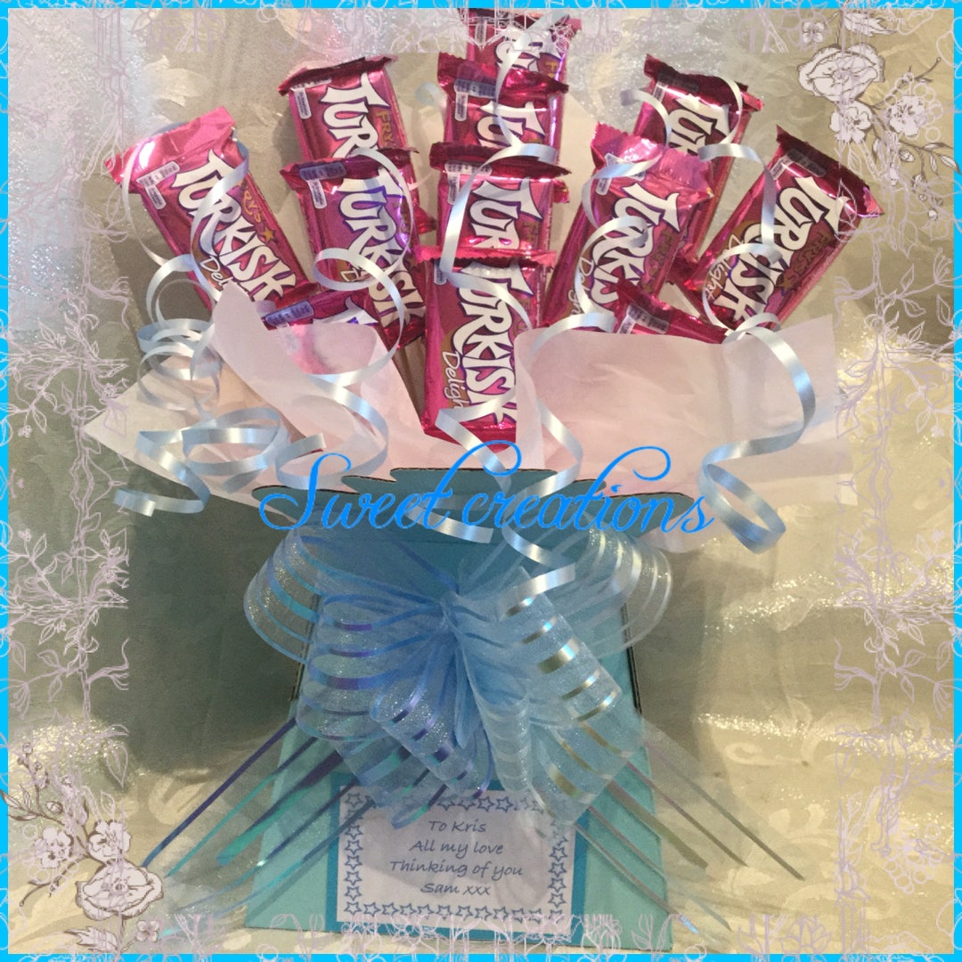 Frys Turkish Delight Chocolate Bouquet Free Postage SWEET Etsy UK