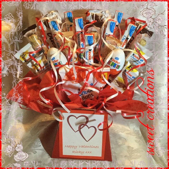 Kinder Chocolate Bouquet Sweet Creations Christmas Sweet Etsy