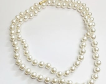 Pearl Necklace-Matinee length, 30 inches