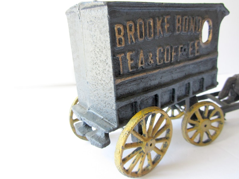 Vintage Cast Iron Horse and Wagon Horse and Buggy Brooke Bond Tea /& Coffee Vintage Toys Cast iron Model Cast Iron toy Vintage Advertising