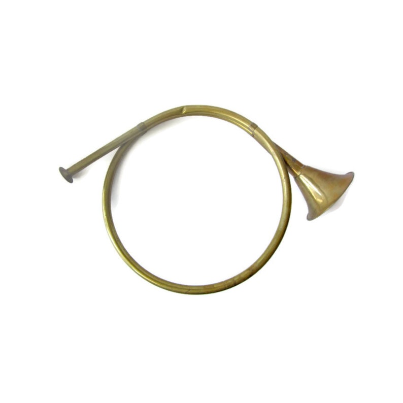 Vintage Brass Hunting Horn Fox Hunting Horn Hunting Home Decor Etsy