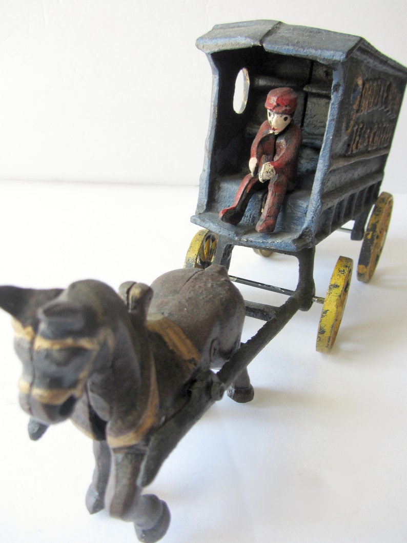 Vintage Cast Iron Horse and Wagon Horse and Buggy Brooke Bond Tea /& Coffee Vintage Toys Cast iron Model Cast Iron toy Vintage Advertising