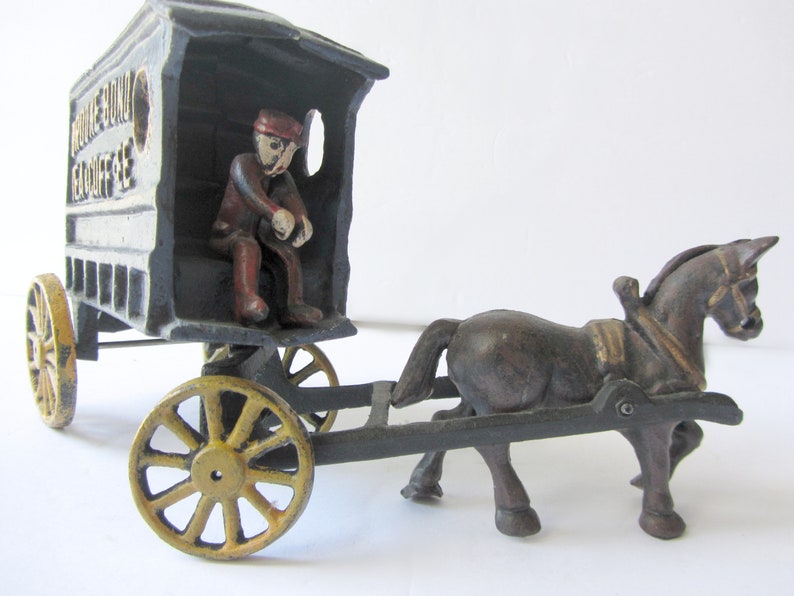 Vintage Cast Iron Horse and Wagon Horse and Buggy Brooke Bond Tea /& Coffee Vintage Toys Cast iron Model Cast Iron toy Vintage Advertising