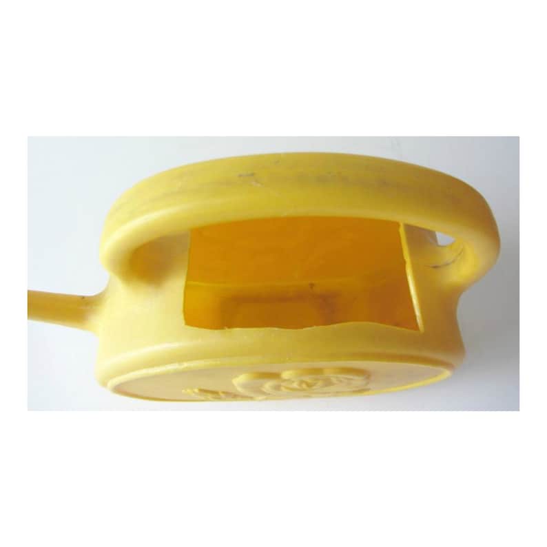 Vintage Watering Can 70s Decor Yellow Watering Can Vintage Garden Shabby Chic Decor Indoor Planting Embossed Rose Plastic Watering Can