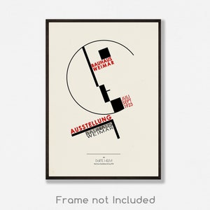 Bauhaus Poster Bauhaus Print Affiche Modern Art Bauhaus Exhibition Geometric Art, Mid Century Decor