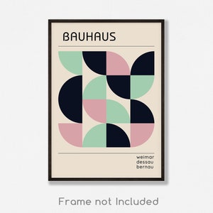 Bauhaus Print Affiche Art Bauhaus Poster Abstrakte Kunst Moderne Kunst Poster Geometrische Kunst