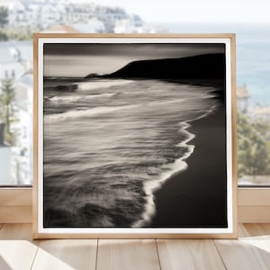Minimalist Coastal Print Seascape Photographs Long Exposure Beach Art