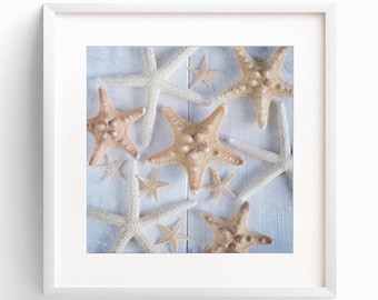 Starfish Art, Beach House Decor, Coastal Decor, Bathroom Wall Art, Nautical Art, Bathroom Wall Decor, Coastal Wall Art, Blue Bathroom Print