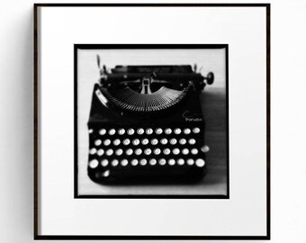 Fine Art Photograph, Hipster Gift Ideas, Vintage Typewriter, Gift for Writers, Antique Typewriter, Office Decor, Retro Office Decor