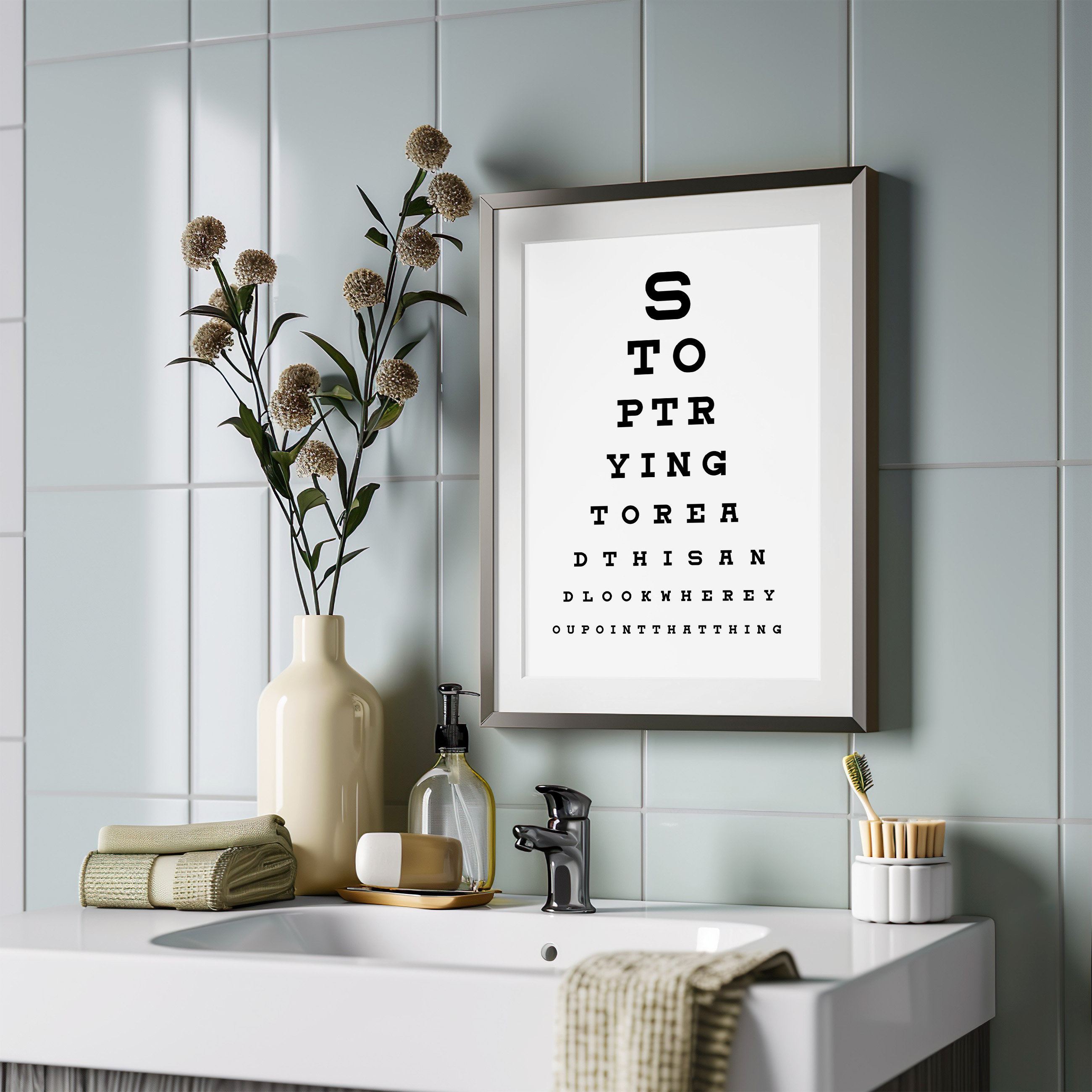 Funny Toilet Sign Mens Room Decor Bathroom Wall Art Toilet Print for ...