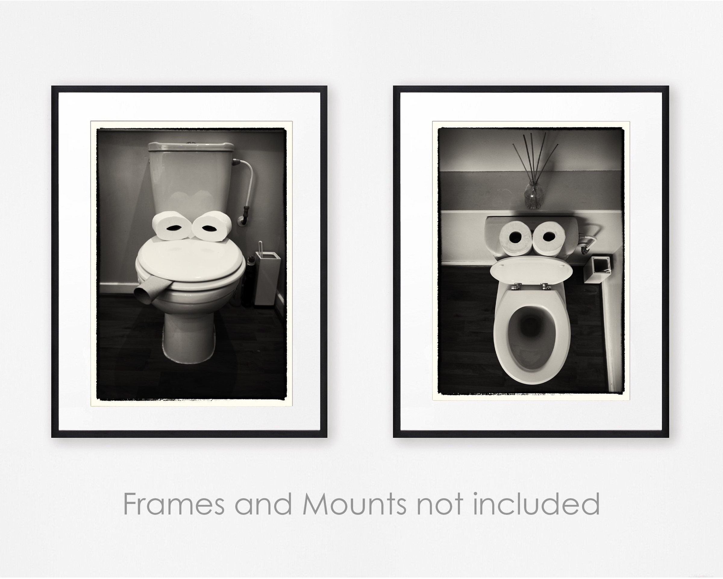 Toilet wall art discount