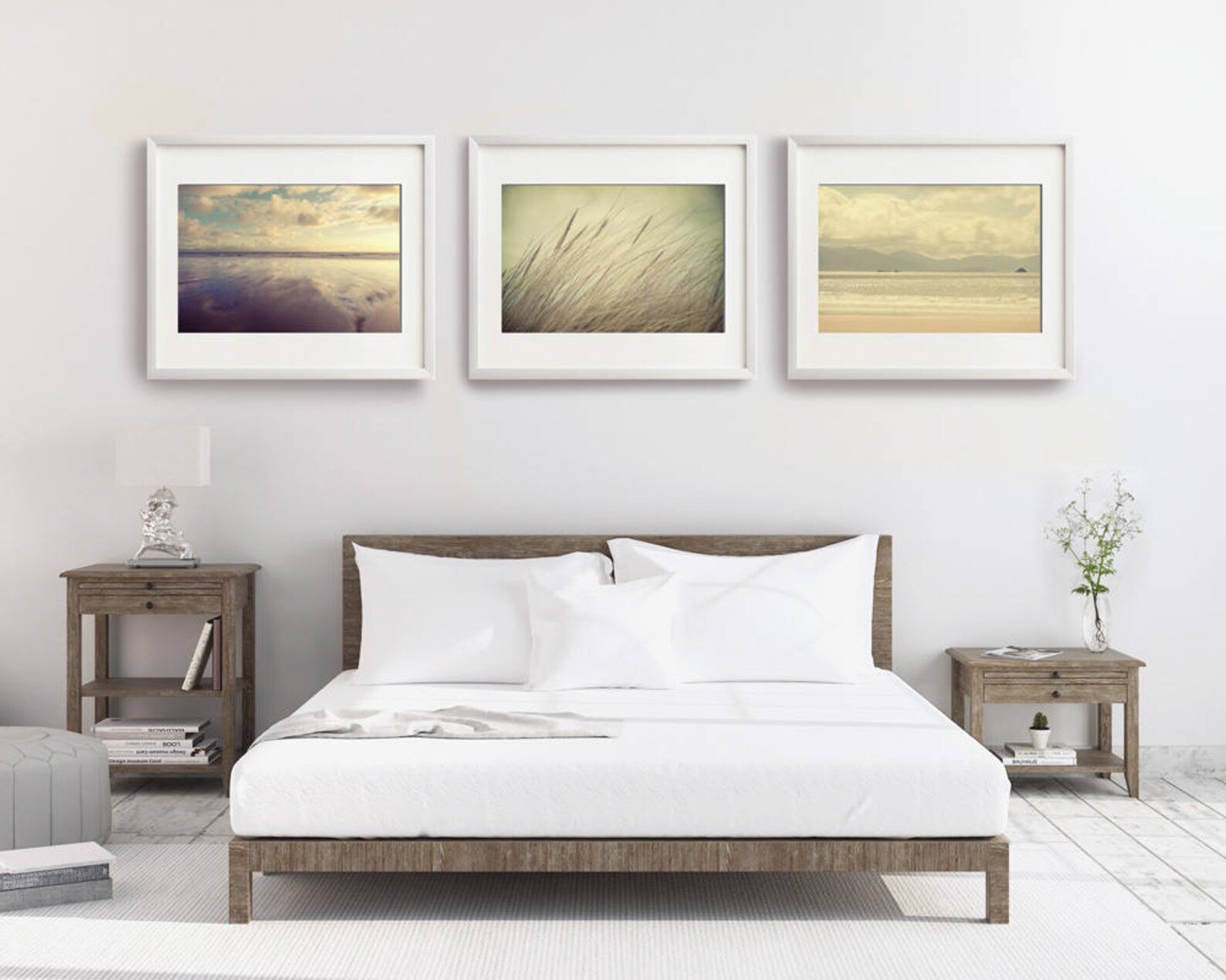 Coastal Wall Set Beach Art Set Set of 3 Prints Beach Wall Etsy