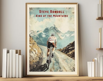 Regali personalizzati per ciclisti, idee per pareti artistiche per caverne maschili, stampe di biciclette per il compleanno del marito, poster personalizzati, decorazioni vintage per ciclisti