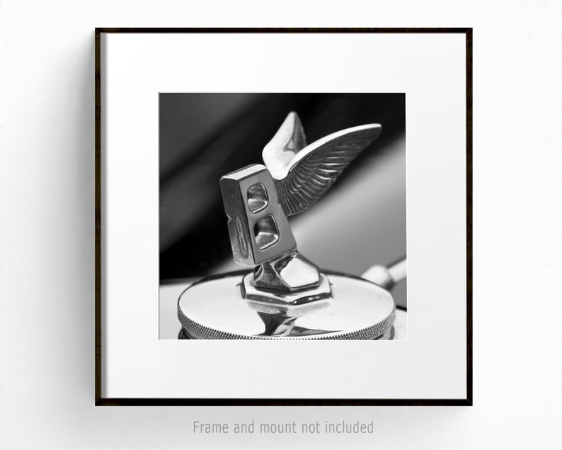 Classic Car Wall Art Set of 3 Prints Square Print Set Hood Etsy