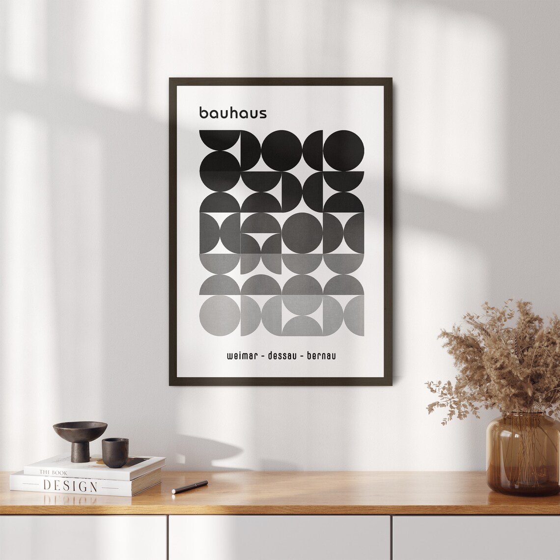 Bauhaus Print Black and White Wall Art Bauhaus Poster Modern Art Modern ...