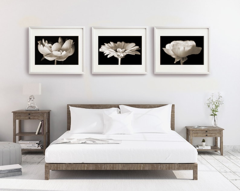 Large Flower Wall Art Flower Wall Art Set Large Floral Wall Etsy New
