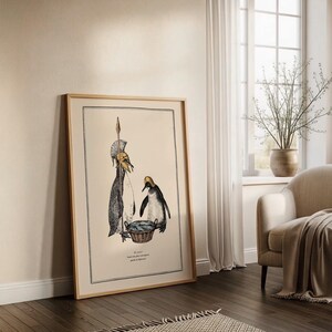 Penguin Wall Art for Quirky Home Decor Idea for Steampunk Interior Whimsical Animal Themed Gift image 7