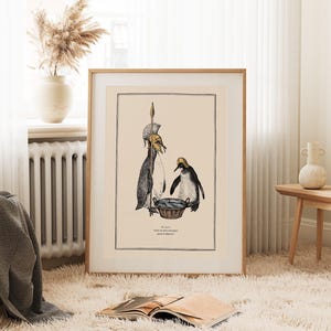 Penguin Wall Art for Quirky Home Decor Idea for Steampunk Interior Whimsical Animal Themed Gift image 6