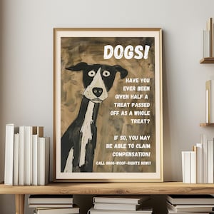 Funny Dog Print Veterinarian Gift for Dog Mom Wall Art for Vet Office Decor Fun Dog Lover Gift Poster Funny Saying Word Art For Dog Home