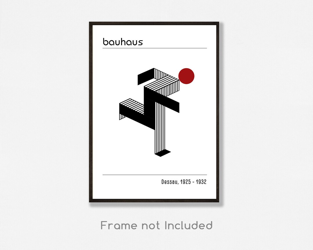 Bauhaus Print Black and White Art Bauhaus Poster Modern Art Modern Art ...