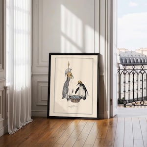 Penguin Wall Art for Quirky Home Decor Idea for Steampunk Interior Whimsical Animal Themed Gift image 2