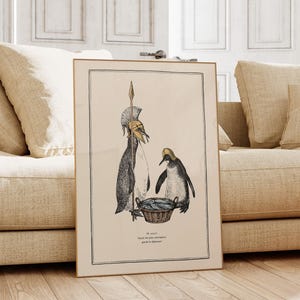 Penguin Wall Art for Quirky Home Decor Idea for Steampunk Interior Whimsical Animal Themed Gift image 10