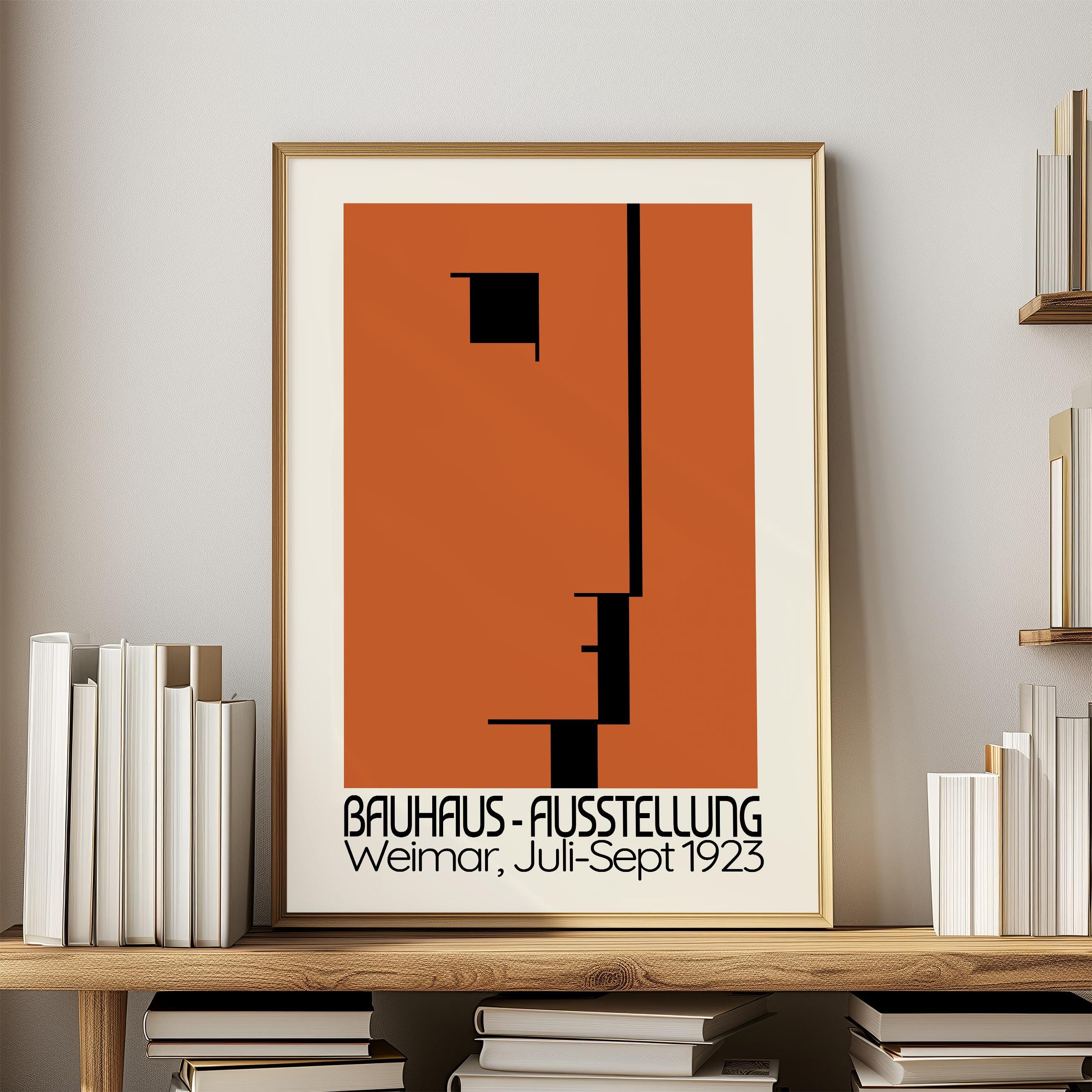 Bauhaus Poster Art Print Reproduction Exhibition Vintage Wall Geometric ...