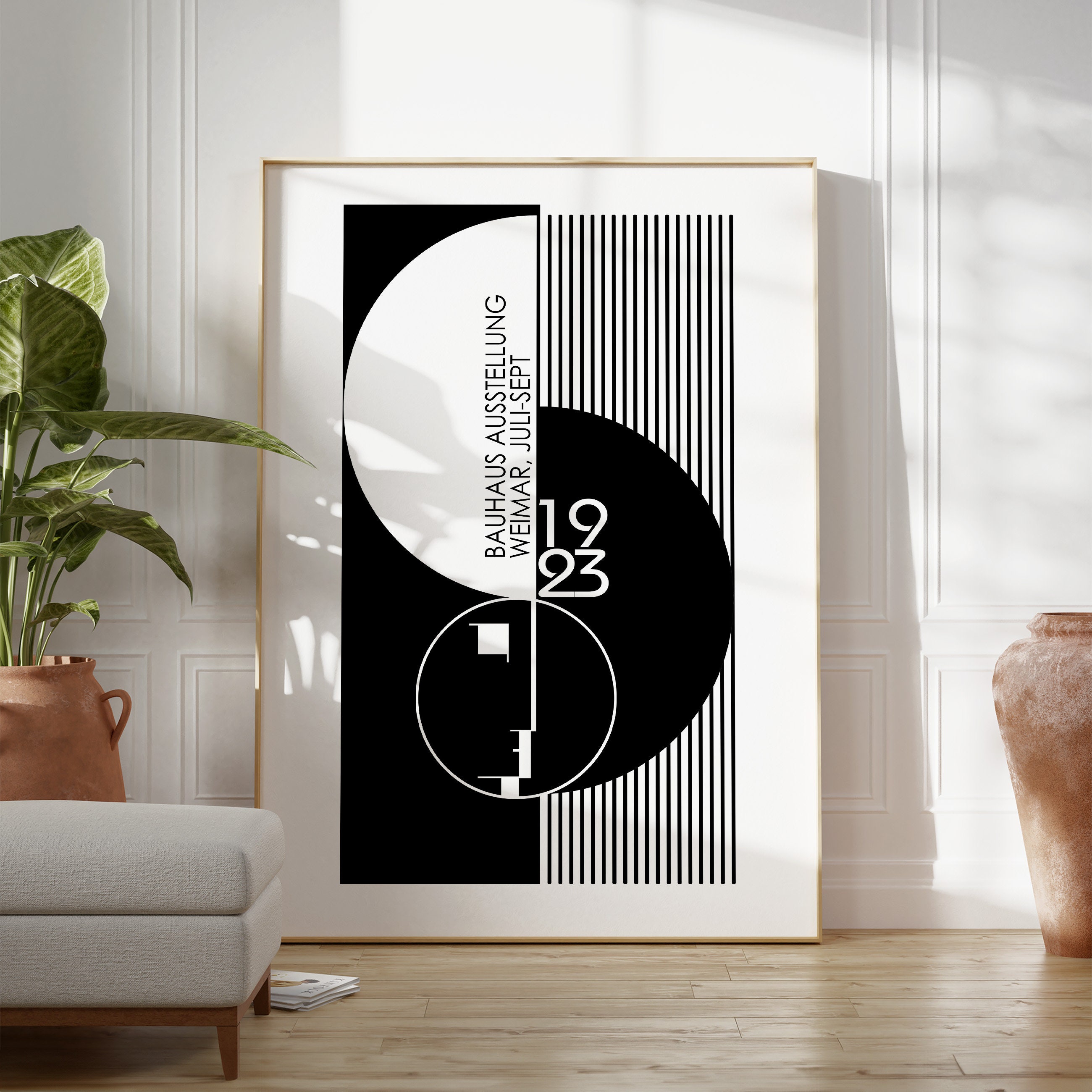 Bauhaus Print Black and White Art Bauhaus Poster Modern Art Modern Art ...