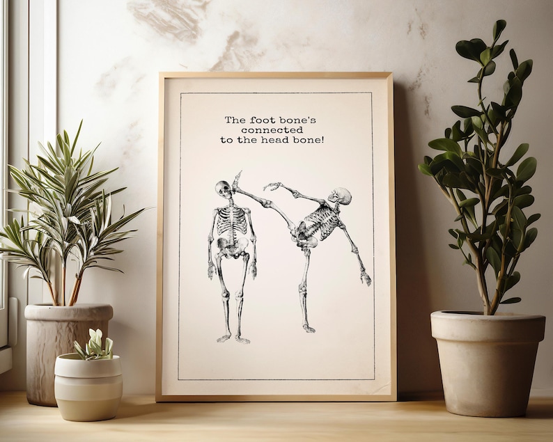 Vintage Anatomy Wall Art Medical Student Gift Taekwondo Gift MMA Fan