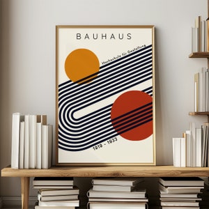 Bauhaus Print Affiche Bauhaus Poster Minimalist Art Modern Art Modern Art Poster, Geometric Art