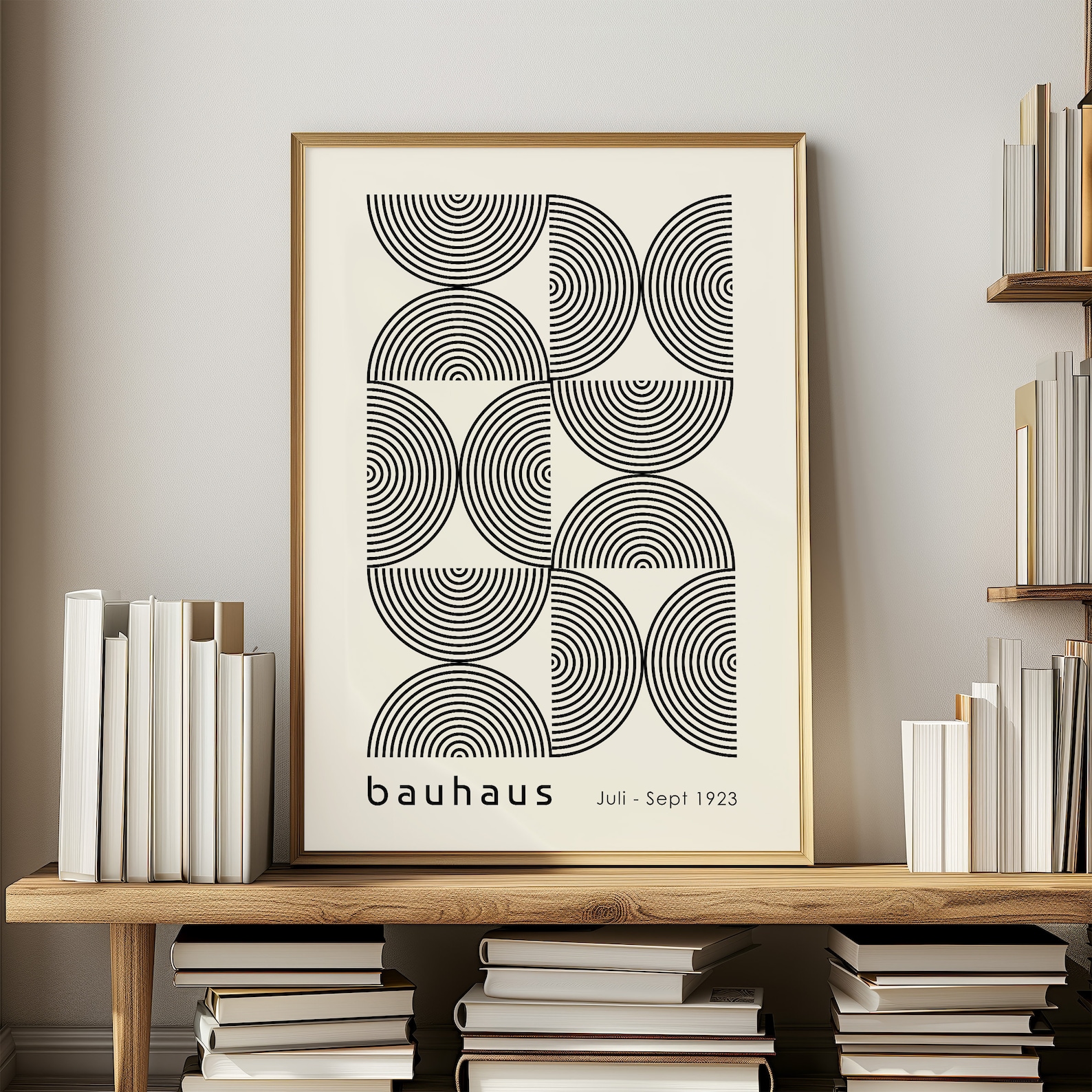Bauhaus Print Black White Art Bauhaus Poster Modern Art Exhibition ...