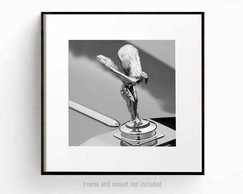 Classic Car Wall Art Set of 3 Prints Square Print Set Hood Etsy