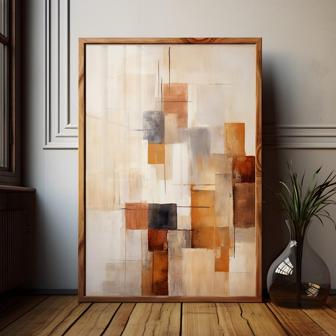 Abstract Geometric Art Modern Wall Print Minimalist Home Decoration ...